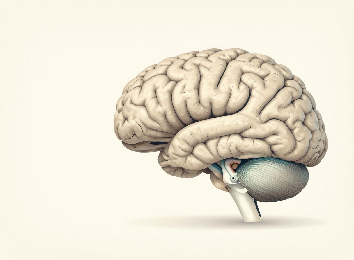 Softly stylised anatomical brain illustration representing functional neurology